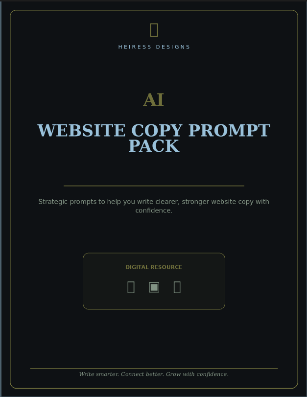 AI Website Copy Prompt Pack